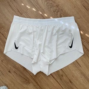 Nike running shorts in white size small